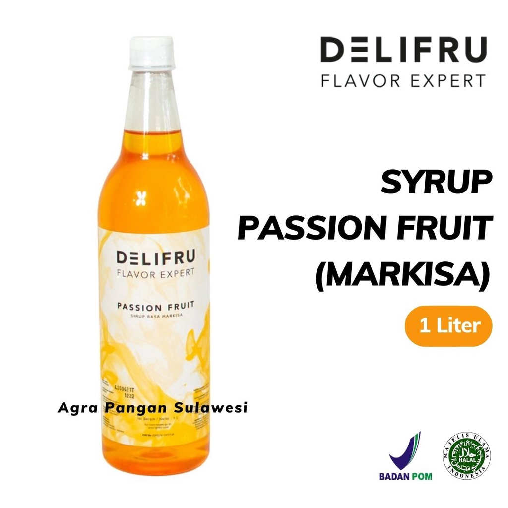 

Syrup Markisa PASSION FRUIT Delifru | Sirup Buah Premium 1 L 1000 ml