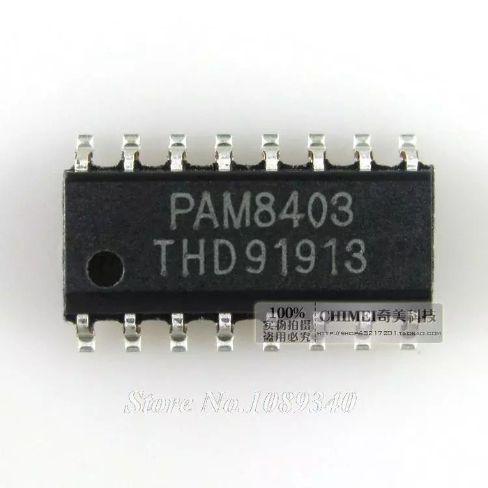 IC PAM8403 SOP-16 Chip Amplifier Stereo 2 x 3watt 5v mini Ampli