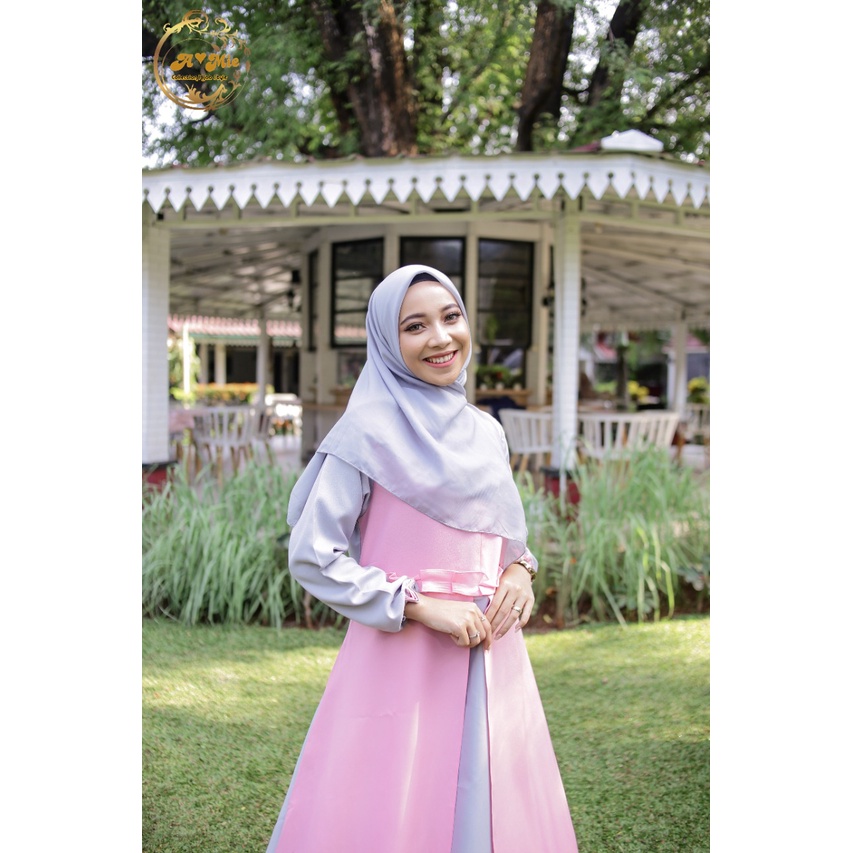 Cantika Dress S M L XL | Gamis Muslim Remaja | Dress Muslima Korean Style | Dress Kondangan Series | Gamis Muslim Terbaru 2021/2022 | OOTD Set | Baju Gamis Remaja | Midi Dress Casual | Casual Dress Korea | Busii Frendlu | BISA COD | Dress Muslim Jumbo |||-Pink