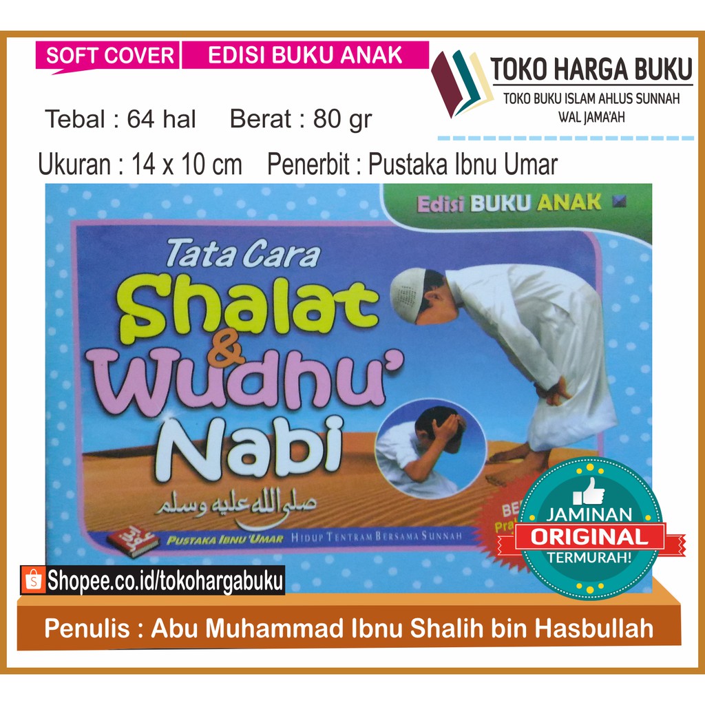 Tata Cara Shalat dan Wudhu Nabi - Edisi Anak - Pustaka Ibnu Umar