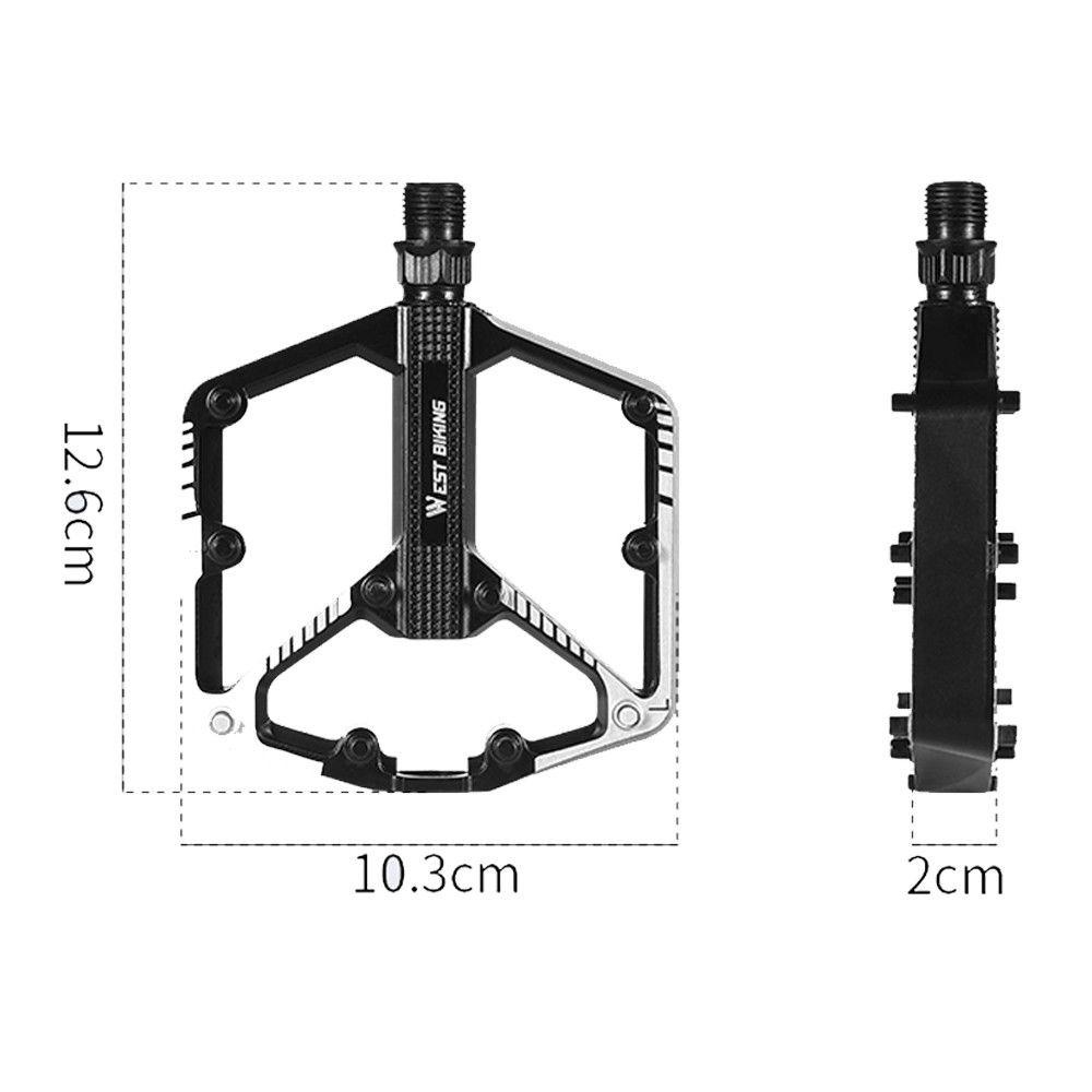 R-FLOWER Pedal Sepeda Paduan Aluminium Bersepeda Olahraga Luar Ruangan Sepeda Jalan Bagian