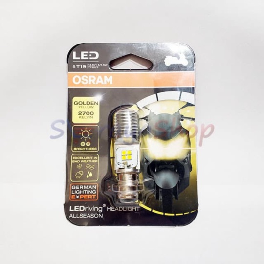 Dijual Lampu LED M5 T19 2700K Golden Yellow Sepeda Motor OSRAM Berkualitas