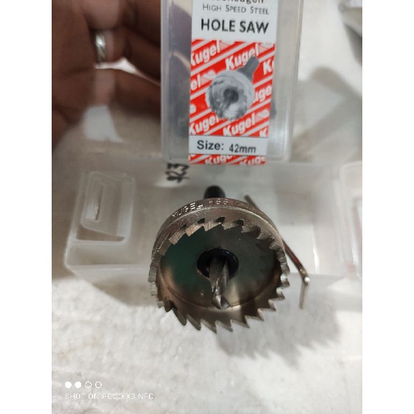 HOLE SAW BESI KUGEL HSS 42MM / MATA BOR LUBANG BESI HOLESAW KUGEL 42MM