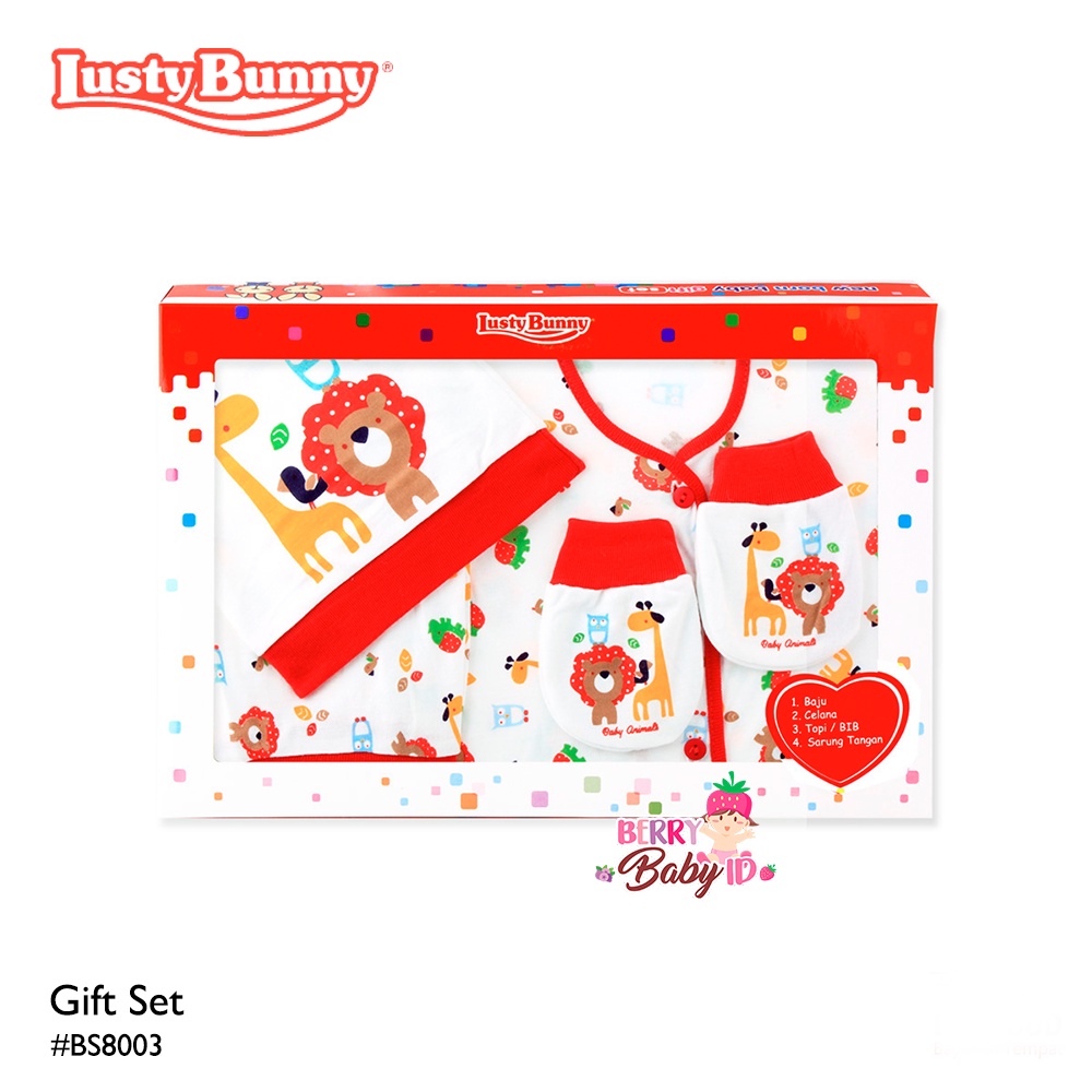 Lusty Bunny Baby Gift Set #8003 Paket Kado Baju Bayi Berry Mart