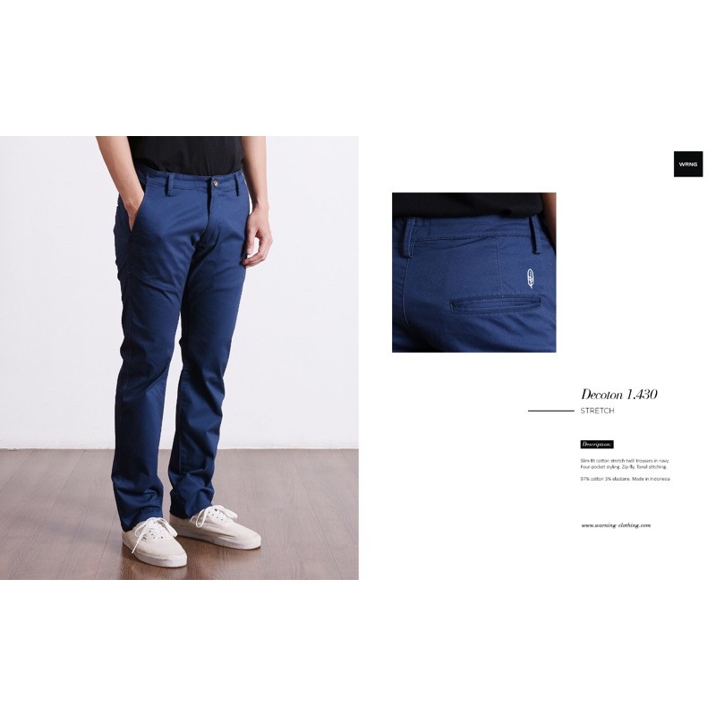 CELANA PANJANG CHINOS ORIGINAL WARNING CLOTHING
