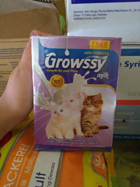 SUSU KUCING SHASET GROWSSY MILK 20G (BELI 10 GRATIS 1)