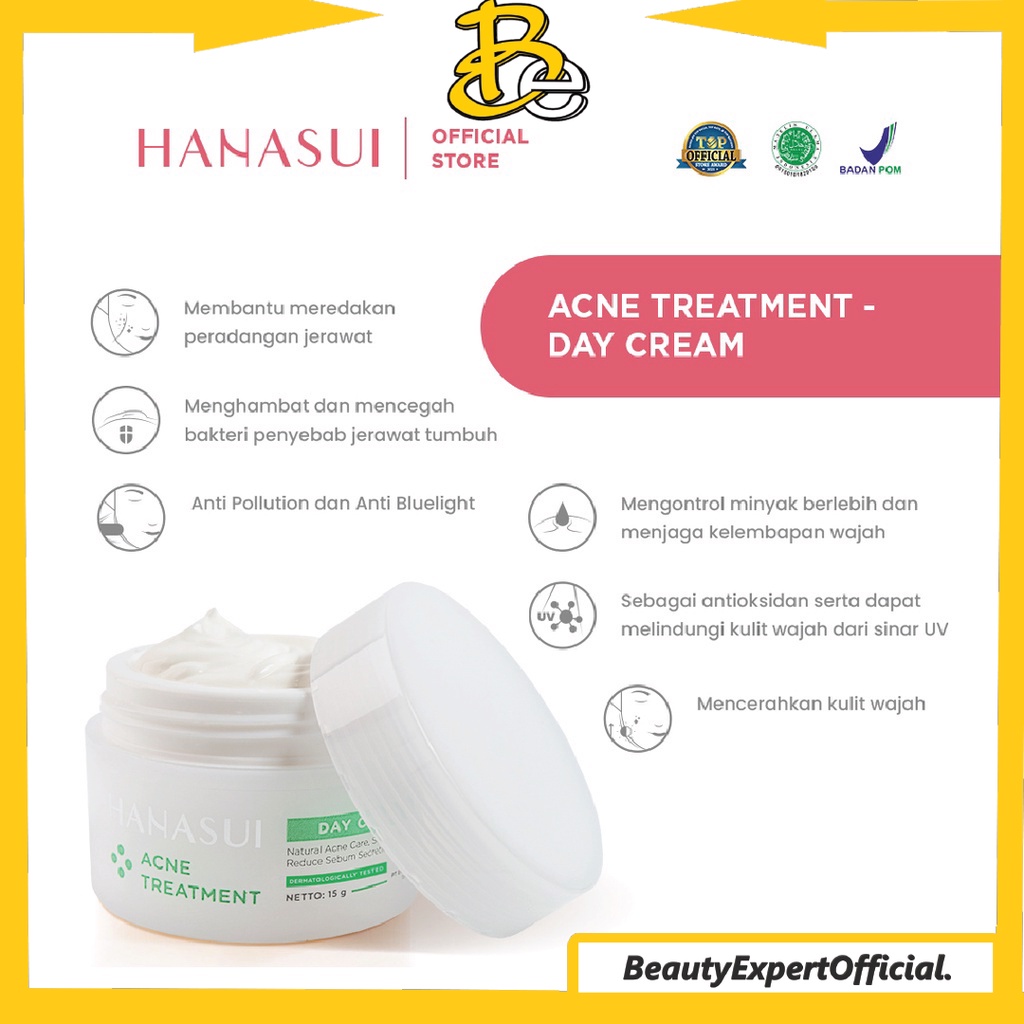 ⭐️ Beauty Expert ⭐️HANASUI Acne Treatment - HANASUI Day Cream Night Cream Spot Gel Essence Cleanser - HANASUI Sunscreen Fix &amp; Glow