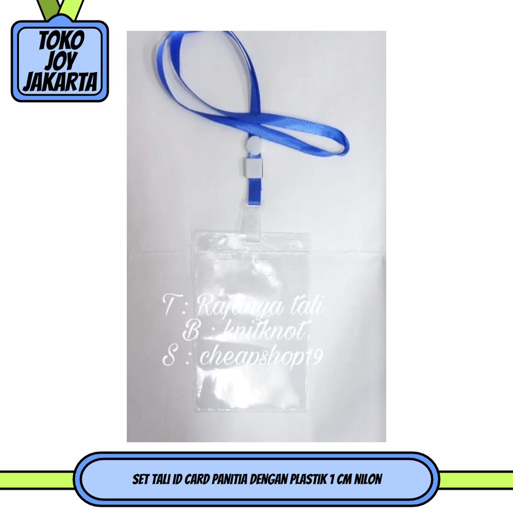 

SET Tali id card panitia dengan plastik 1 cm nilon