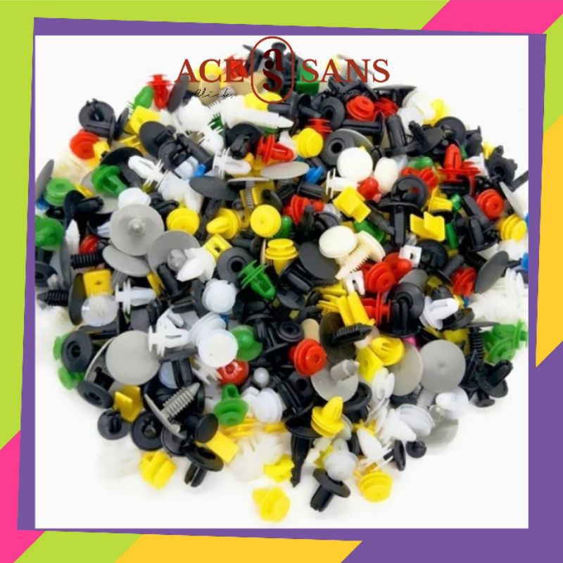 Baut Rivet Mobil Universal 200 Pcs I Baut Mobil Universal I Baut Mobil I Baut I Sparepart Mobil