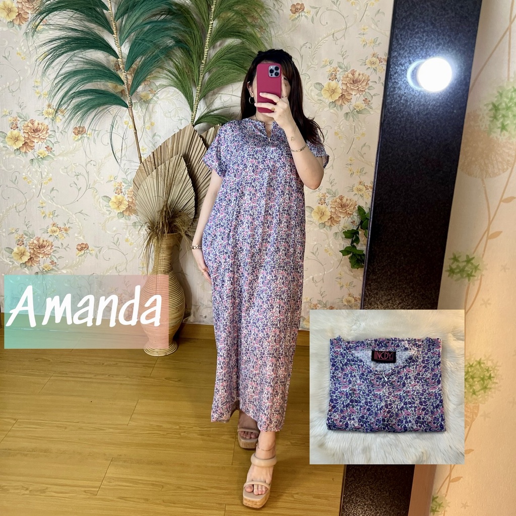 PART1 NCDY HOMEWEAR DASTER PANJANG SEMATA KAKI LD 130cm BUSUI FRIENDLY JUMBO-Amanda