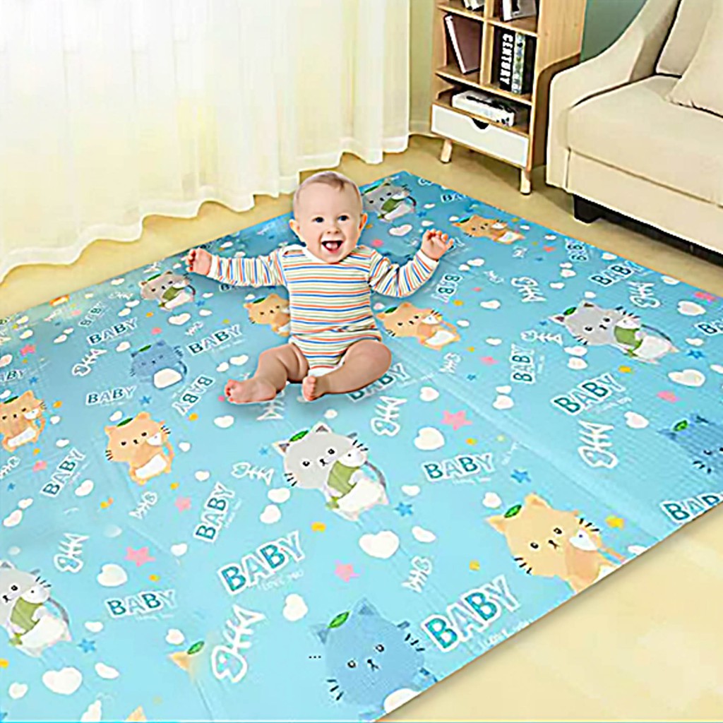 COD-Playmate Kelas Premium Matras Karpet Anak Bayi Bright Crown Playmat Lipat Tikar Lipat Karakter-3