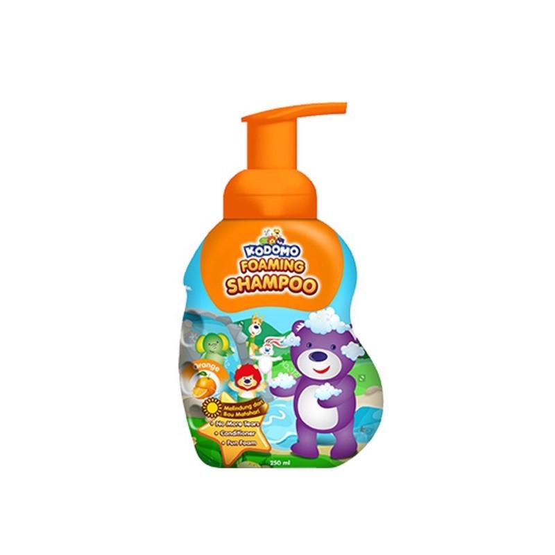 Kodomo Foaming Shampo Orange 250ml - Kodomo shampo anak Jeruk