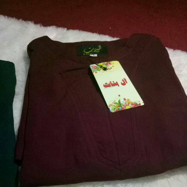Gamis abaya anak al banaat al arabian size umur 2 thn