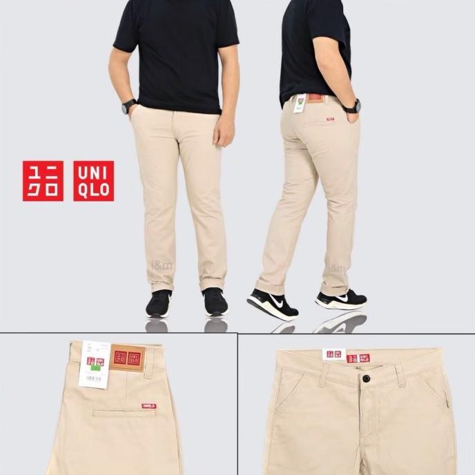 celana jeans chino uniqlo murah - pria