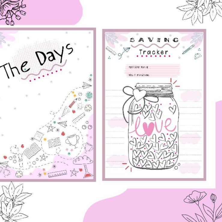 

(PROMO FBJ56) THE DAYS 1 UANG PLANNER BUDGET PLANNER MEAL DAILY WEEKLY PLANNER ☆