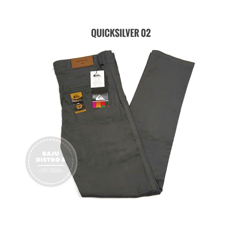CELANA CHINO PRIA FORMAL HITAM ABU CREAM BEST SELLER COD CHINOS QUICKSILVER PANJANG PRIA FORMAL