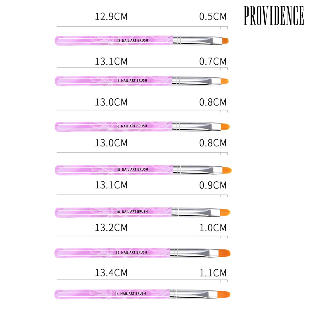 Providence 19pcs / Set Pen Dotting Gel Uv Multifungsi Ultra Tipis Gagang Ergonomis Untuk Nail Art