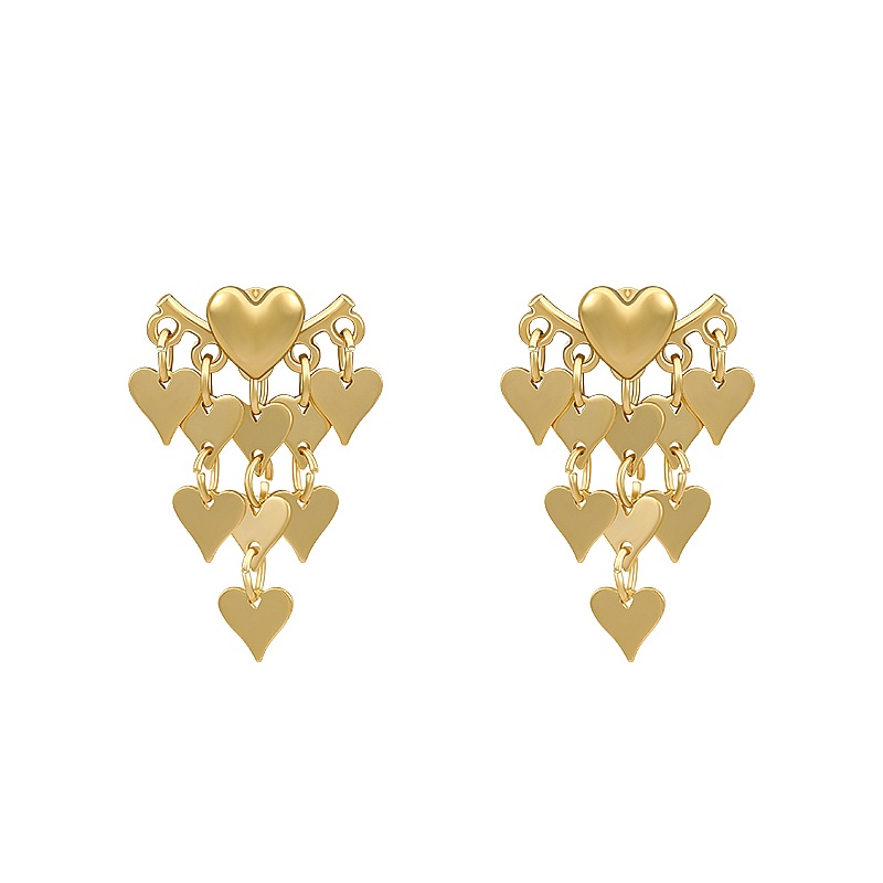 Anting Tusuk Bentuk Hati Immortal Untuk Wanita
