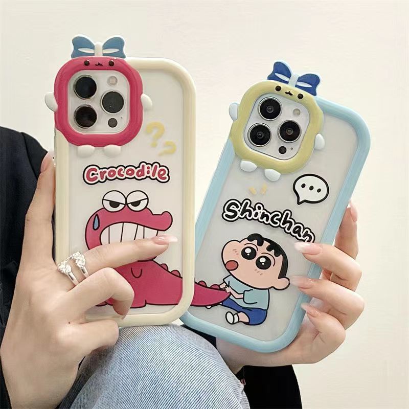 Case Motif Kartun Buaya Beruang Untuk iPhone 12promax Apple X 13 11 Xs Max