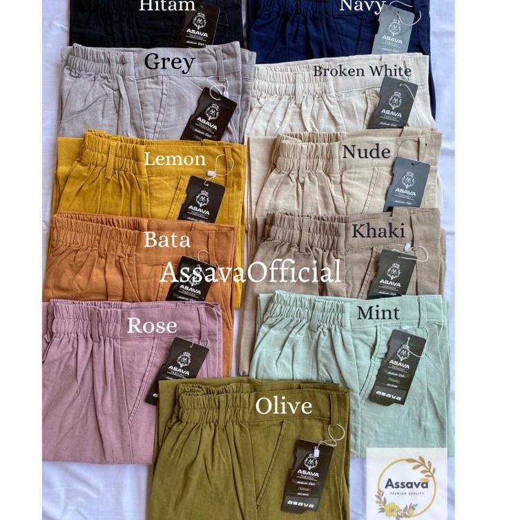 NEW PRODUCT YUKA SLIM CULLOTE - KULOT LINEN HIGHWAIST - LEA PANTS CELANA KULOT LINEN HIGHWAIST PREMI