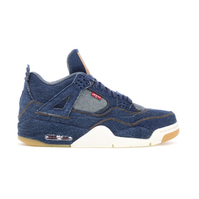 SEPATU NIKE AIR JORDAN 4 RETRO x LEVIS DENIM BLUE NIKE AUTHENTIC - 43