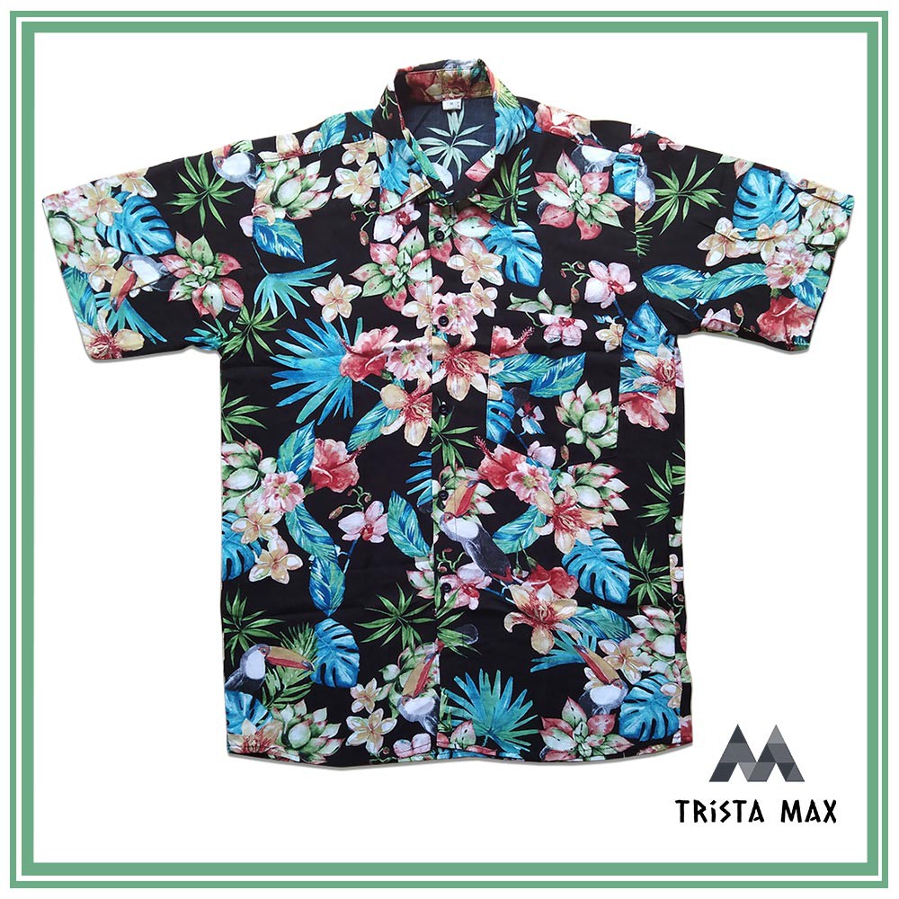 Baju Kemeja Pantai - Baju Motif Bunga Terbaru - Kemeja Pantai Distro - Kemeja Pantai Santai Murah
