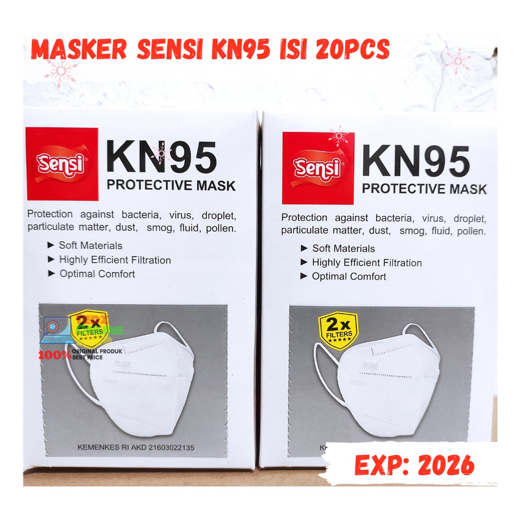 Masker Sensi KN95 Isi 20Pcs