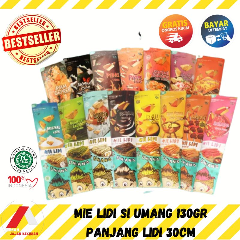 

MIE LIDI SI UMANG KEMASAN 130gr SALE MURAH FREE BUBBLEWRAP