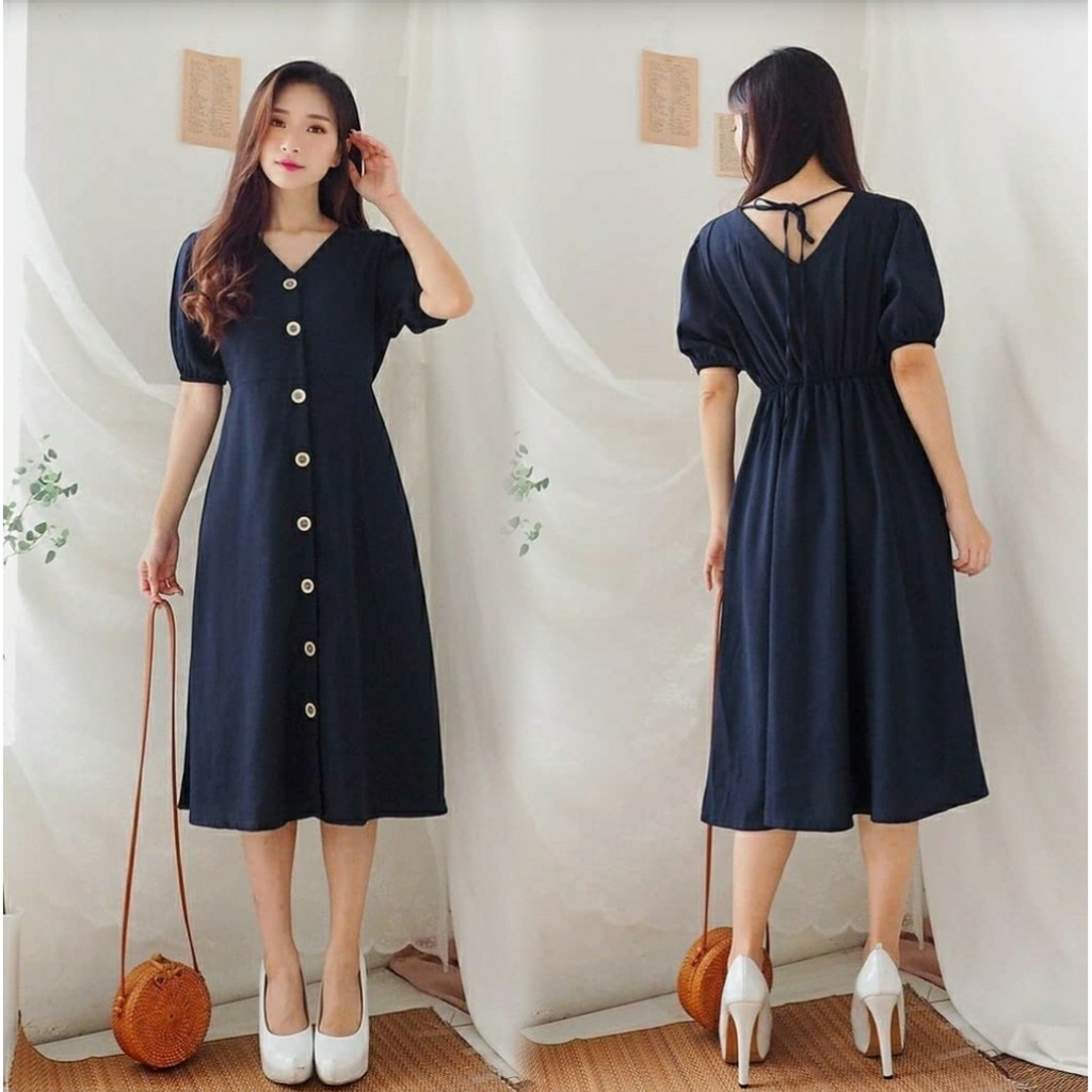 FWG - DRESS SUMMERIA / DRESS / DRESS KOREA WANITA / PAKAIAN DRESS WANITA / LONGDRESS