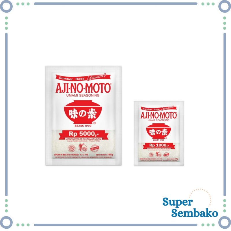 VETSIN MSG PENGUAT RASA AJINOMOTO RASA UMAMI 116gr dan 19gr