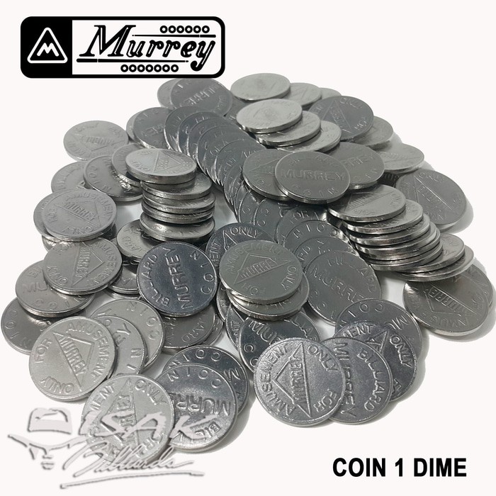 Coin 1-Dime Murrey - 17.9 mm - (1 Pak = 50 buah) - Billiard Biliar