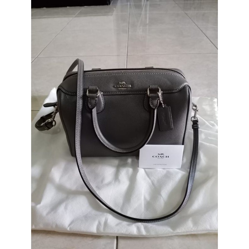 nwt tas coach mini bennet heather grey abu authentic termurah