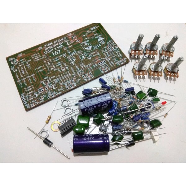Stereo Tone Control Subwoofer Echo Mic 167 DIY Kit A