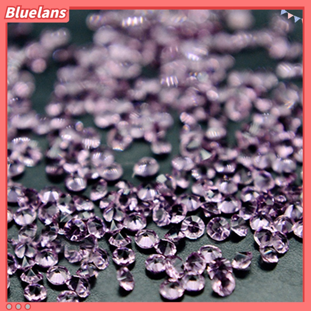 Bluelans 300Pcs / Kotak Stiker Kuku Mini Aksen Berlian Imitasi Untuk Dekorasi Manicure / Nail Art