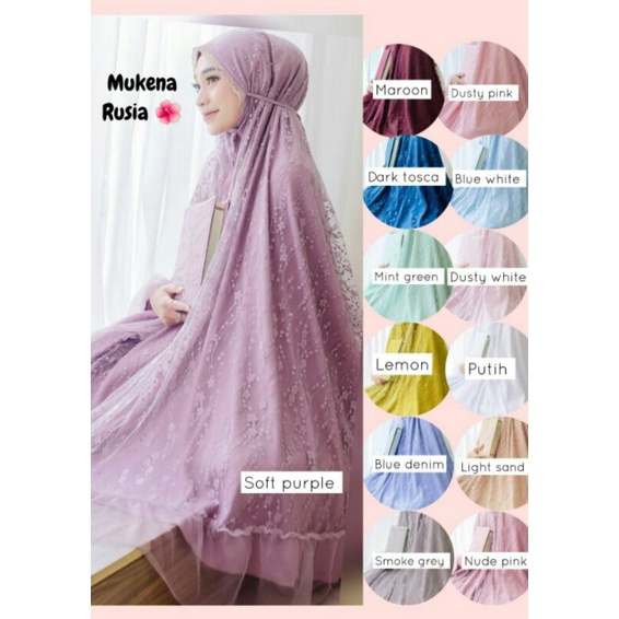Mukena Rusia Dalanova Original Mukena Premium Mukena Mewah