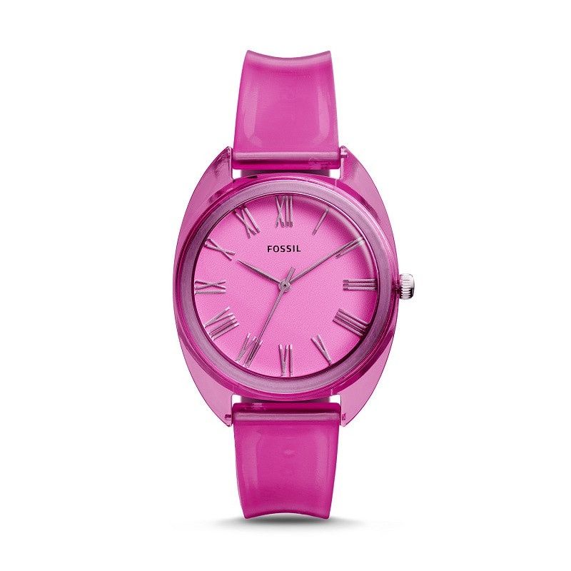 Jam Tangan Wanita Rubber Jude Three-Hand Pink Silicone Watch Original