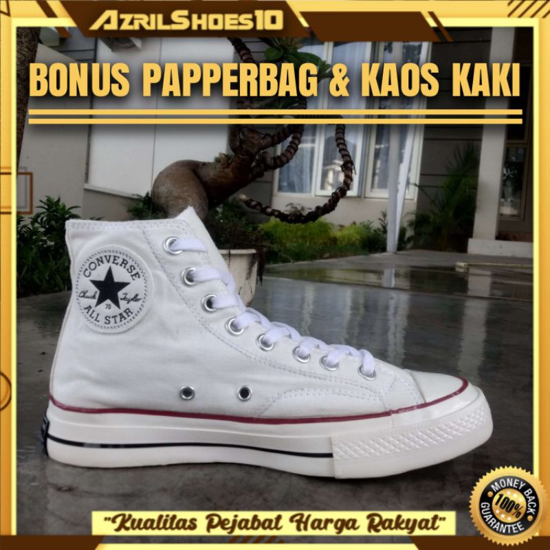 Sepatu CONVERSE 70s High Parchment Offwhite Premium BNIB || Outsole glossy.