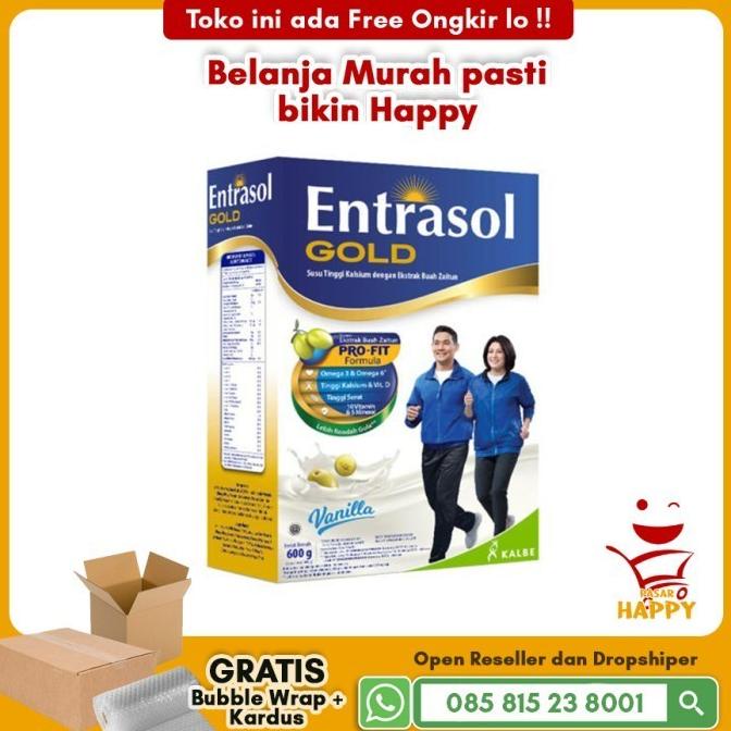 

[COD] KARDUS ROBEK - Entrasol Gold Vanila 600 gram / Susu Lansia [COD]