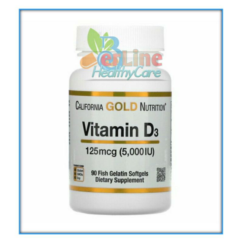 California Gold Nutrition Vitamin D3 5000iu
