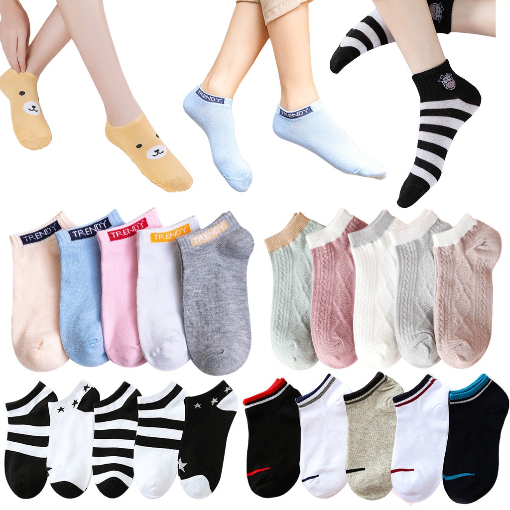 BEE - Kaos Kaki Unisex Pria Wanita / Kaos Kaki Pendek Import Ankle Socks