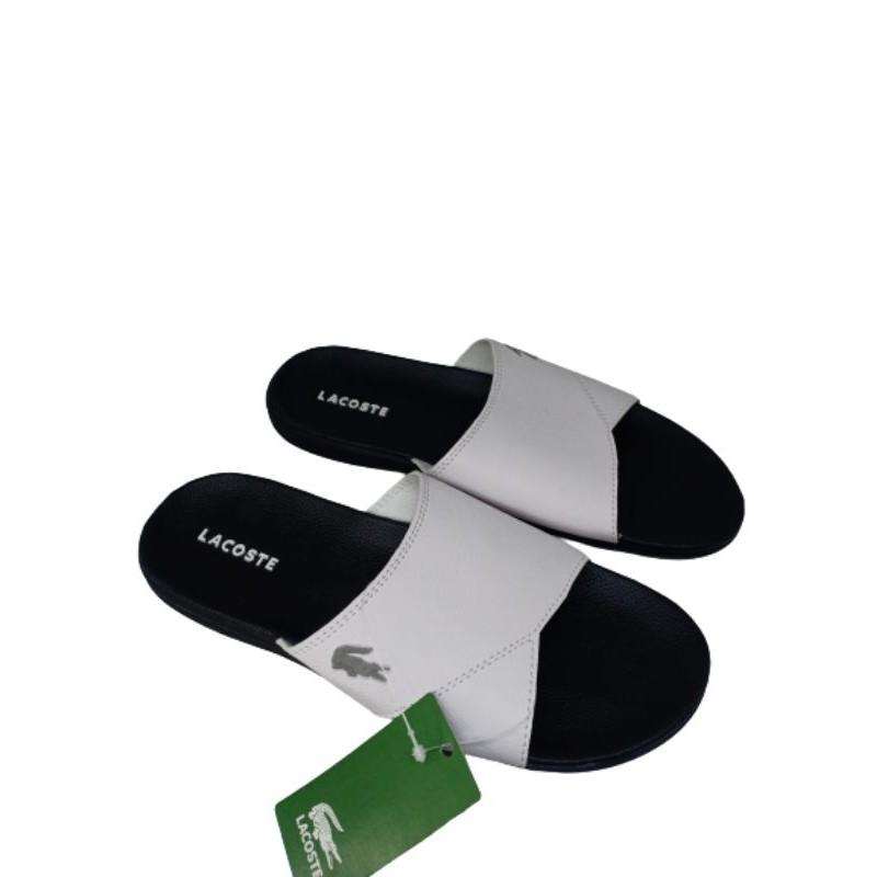 sandal kulit / sandal pria / sandal kulit pria / sandal lacoste