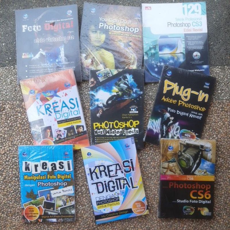 buku komputer Adobe photoshop. Baru Original