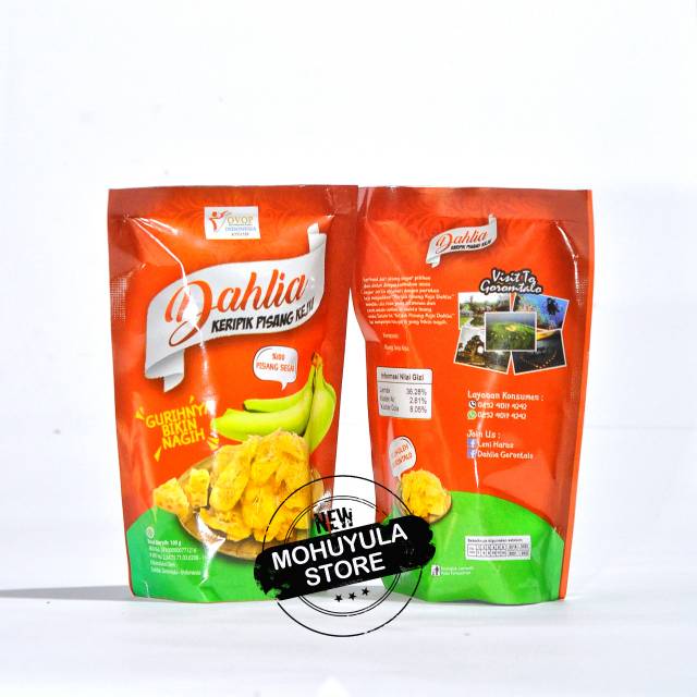 

KRIPIK PISANG KEJU DAHLIA / KERIPIK KEKINIAN / CEMILAN GORONTALO / OLEH OLEH GORONTALO