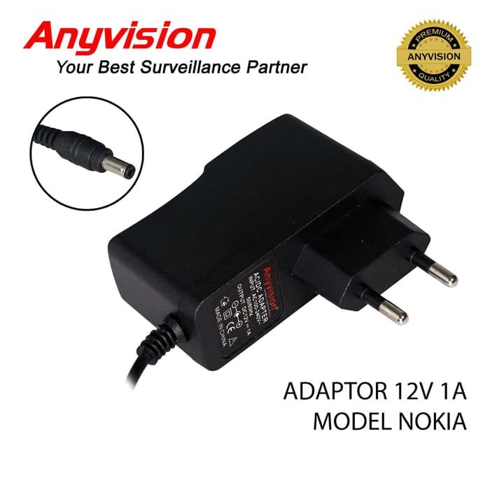 Adaptor 12Volt 1 Amper 5.5x2.5 / Charger 12 V 1A