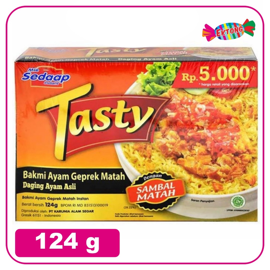 

SEDAAP TASTY MIE AYAM GEPREK 124 GR