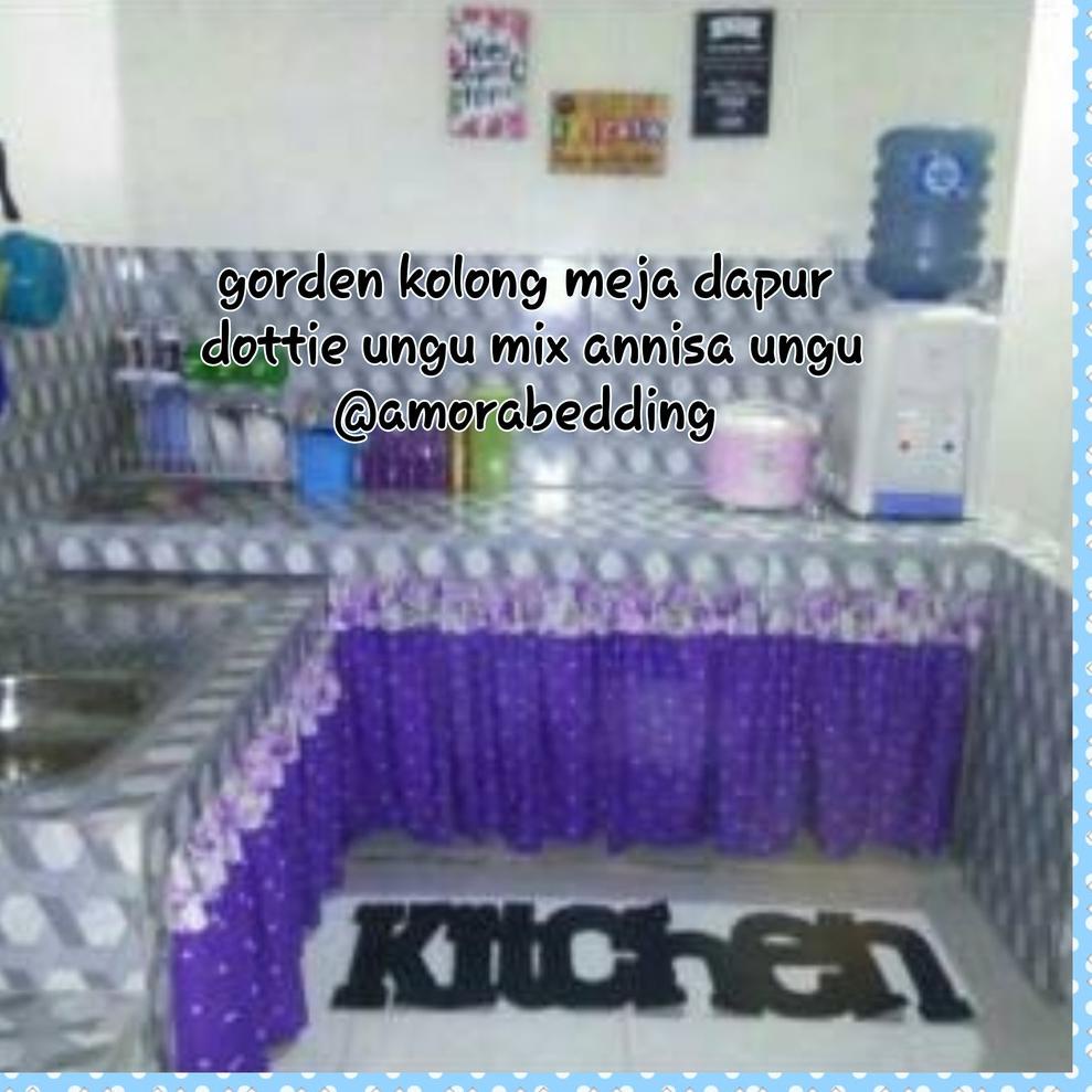 ★Sale GORDEN KOLONG MEJA DAPUR DOTTIE UNGU MIX ANNISA UNGU W46 ★