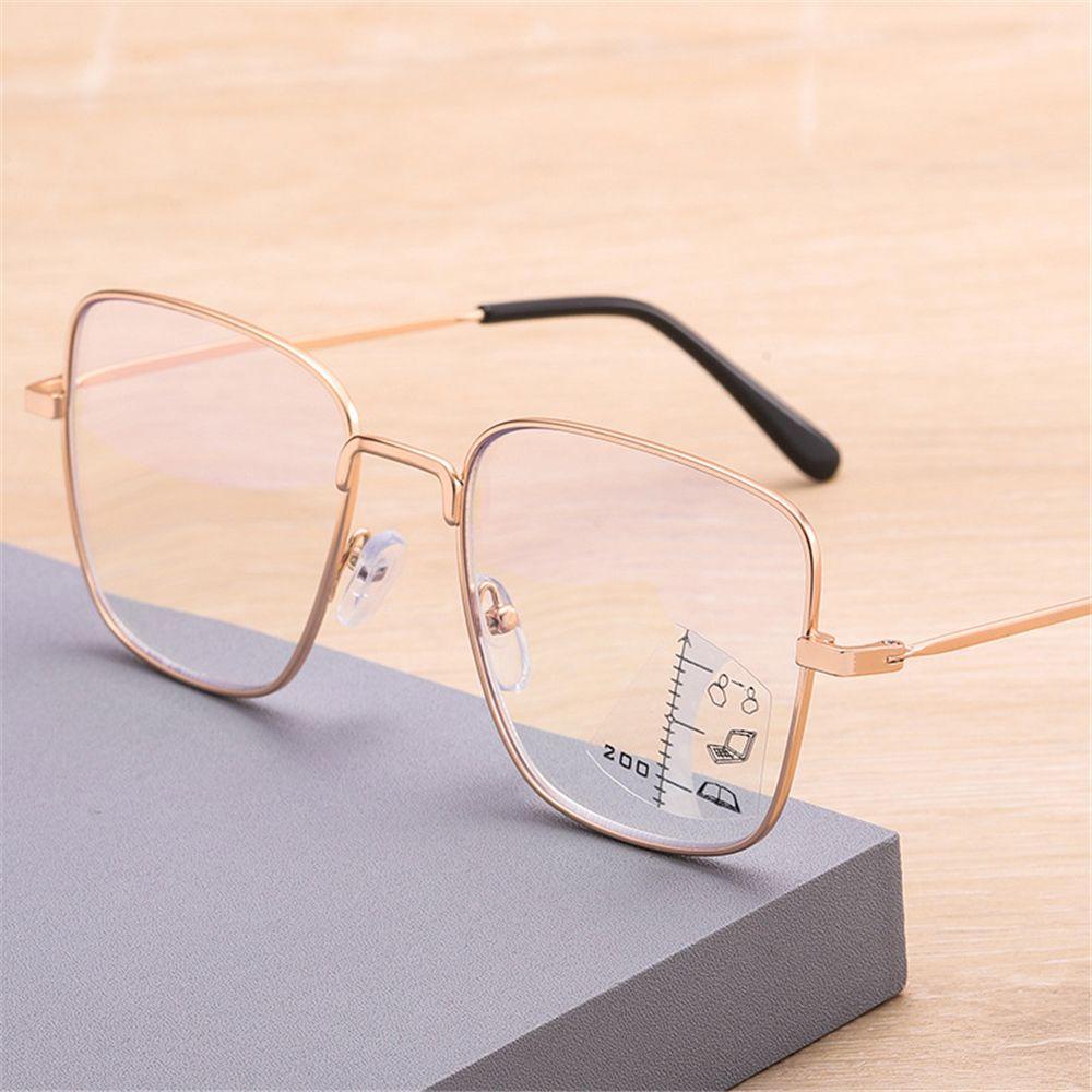 Lily Kacamata Baca Perlindungan UV Anti Blue Light Vision Diopter Metal Kacamata Komputer