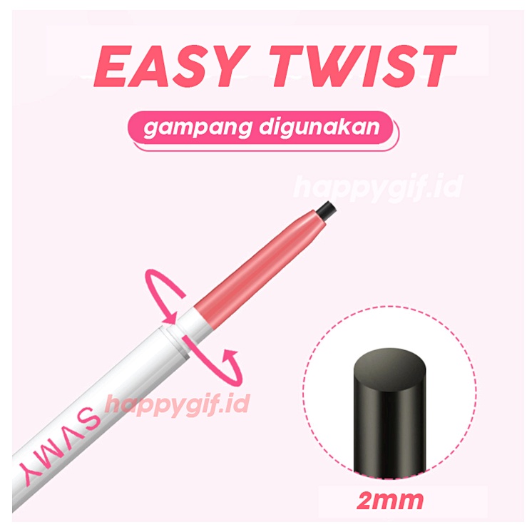 SVMY Eyeliner Mata Twisted Pink White Waterproof Tahan Air LA170 865