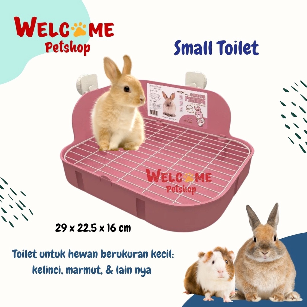 Small Toilet Untuk Kelinci Marmut / Tempat Pup Hewan Kelinci