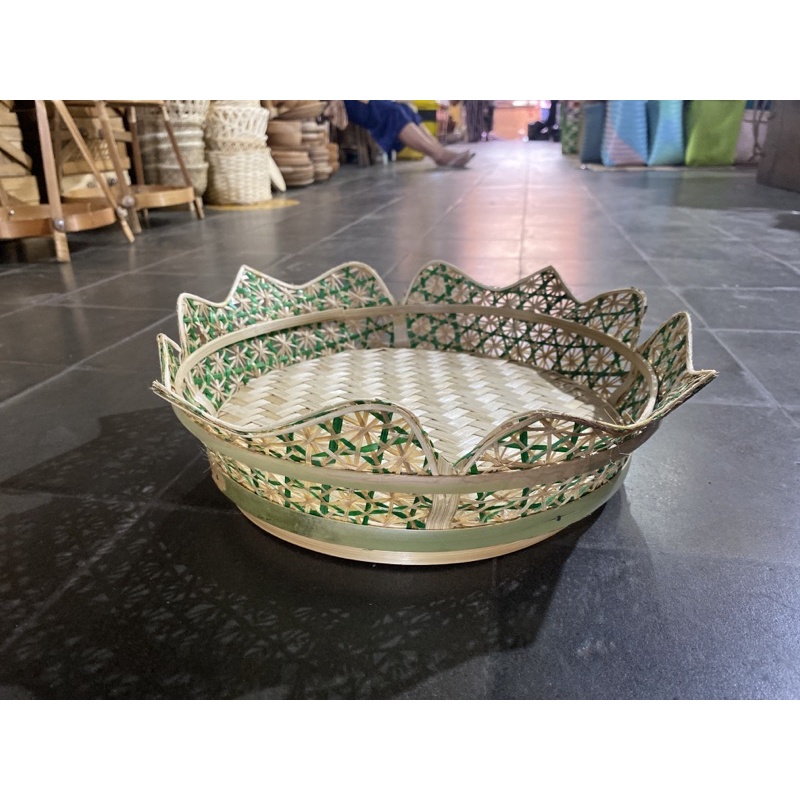 

Keranjang Bambu Teratai Teruntum/Truntum 25cm | Tempat Pisang Sanggan